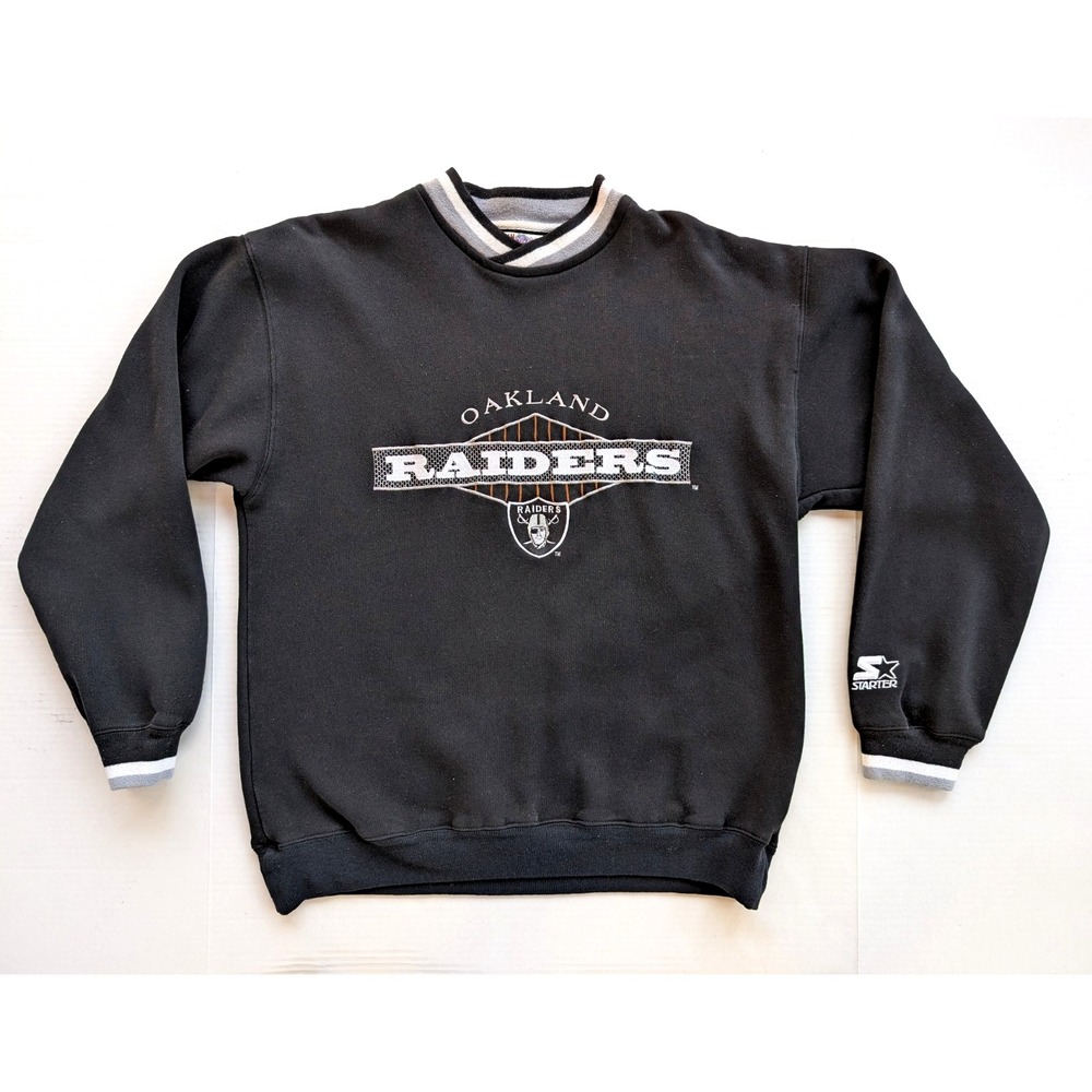 Vintage Oakland Raiders Sweatshirt‎ Mens Medium Starter Classic Team Collection